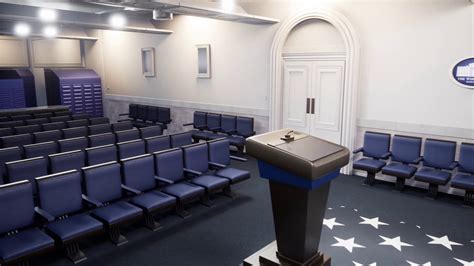 White House Press Room Ver2 Real Time Raytracing In Ue4 Youtube