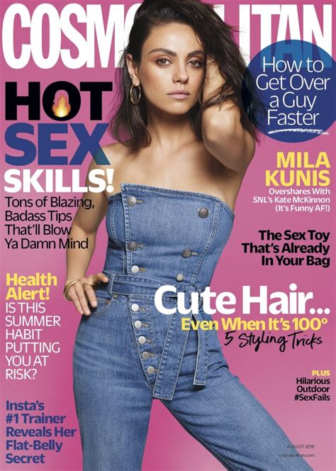 Mila Kunis Cosmopolitan Magazine 2018 Cover Photoshoot