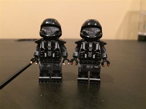 Custom Lego Minifigure Mash Up Halo Odst Troops These Are Flickr