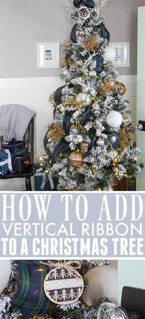How To Add Vertical Ribbon To A Christmas Tree The Creek Line House