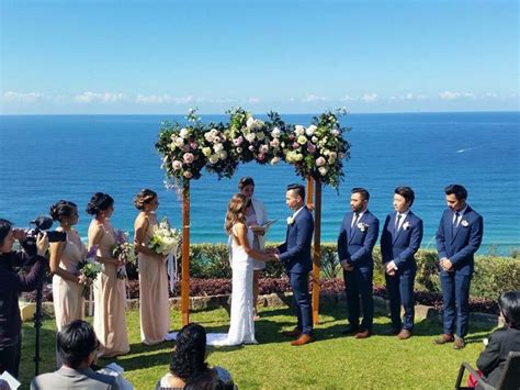 The wedding ceremony is held on an area overlooking whale beach. A Touch Of The Sea Breeze at Jonah's Whale Beach - Modern ...