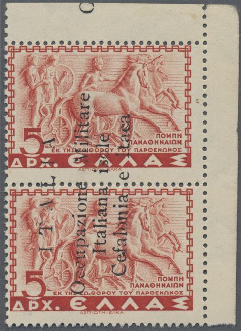 Stamp Auction Ionische Inseln Lokalausgaben Kefalonia Und Ithaka