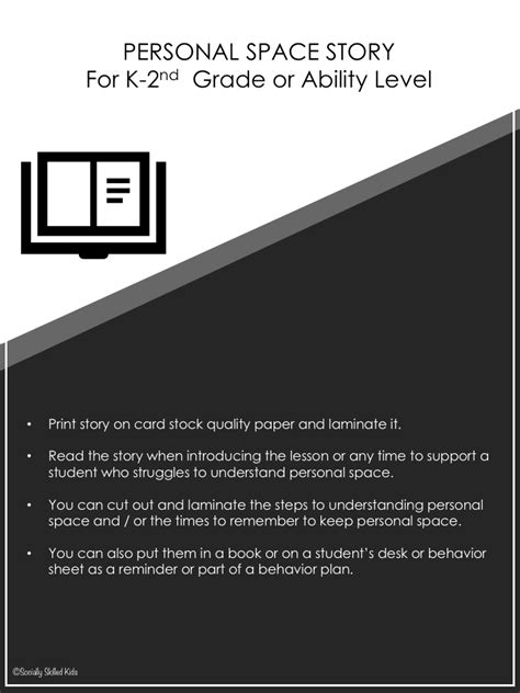 Understanding Personal Space Social Skills Story And Activities For K 2nd By Teach Simple