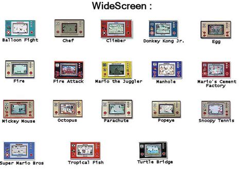 Reference Liste Exhaustive Des Game And Watch Spiele