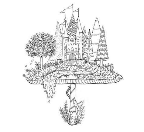 Home » nature » jungle & forest ». Artist Johanna Basford Enchanted Forest Coloring pages ...