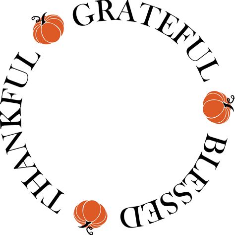 Thanksgiving Monogram Svg Grateful Thankful Blessed Svg Etsy