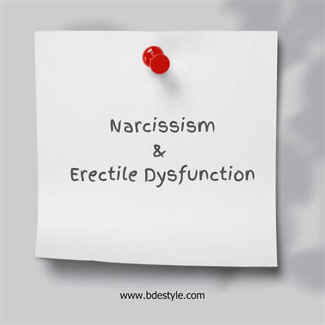 Understanding The Link Between Narcissism Erectile Dysfunction