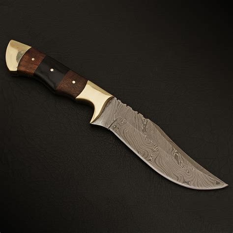 Damascus Hunting Knife 1215 Black Forge Knives Touch Of Modern