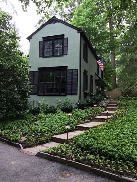 11 Sage Green House With Black Trim Kiddonames