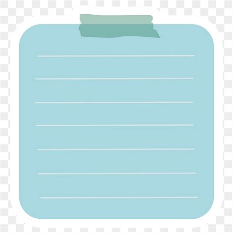 Blue Reminder Note Sticker Design Premium Png Sticker Rawpixel