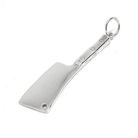 Meat Cleaver Sterling Silver Charm Pendant Knife Charm Etsy