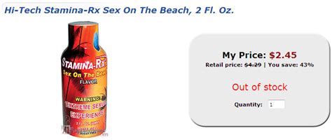 Stamina Rx Drink Reviews Provides A Sex On The Beach Sensation Rxleaks