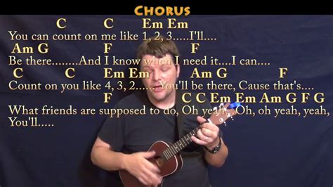 Count On Me Bruno Mars Ukulele Cover Lesson In C With Chords Lyrics