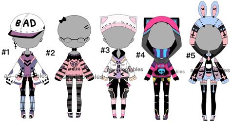 Chibi Outfit Adoptable Batch Price Lowered Closed By As