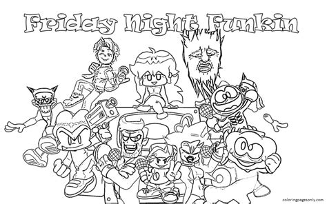The Best 24 Tricky The Clown Friday Night Funkin Coloring Pages