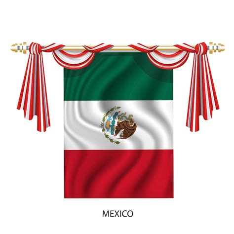 Premium Vector Mexico Flag Vector Illustration