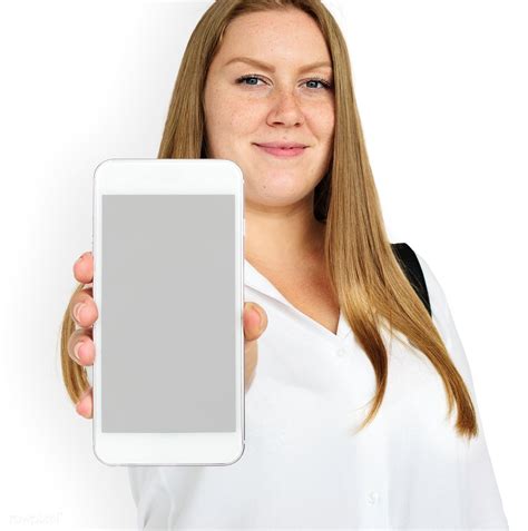 3818 Woman Holding Iphone Mockup Free Download Free