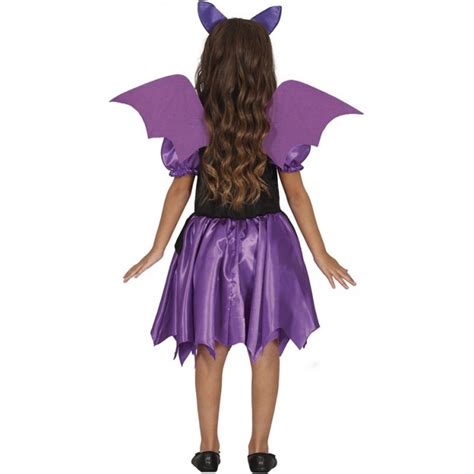 Disfraz Murciélago Morado Para Niña 【envío Halloween En 24h】