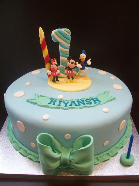 Mickey Mouse 1st Birthday Cake 195 Temptation Cakes Temptation Cakes