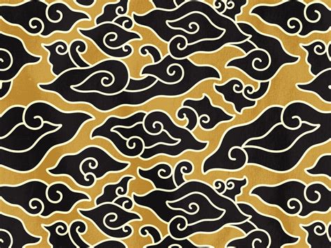 Black Gold Batik Megamendung Pattern 665576 Vector Art At Vecteezy