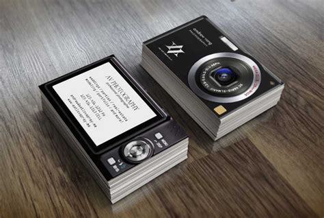 Camera Business Cards Av Designs
