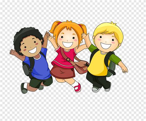 Cartoon Child Happy Students People Toddler Png Pngegg