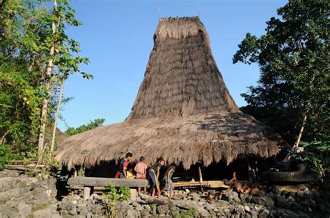 Sumba, Insel, Indonesien, traditionelle Dörfer, Dorf, traditional ...