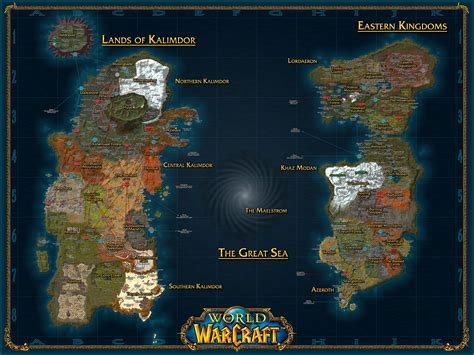 Wow Vanilla World Map Draw A Topographic Map