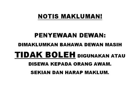 Notis Makluman Pdf