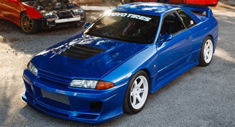 Tuned Bayside Blue Nissan R GT R Puts Out WHP Carscoops