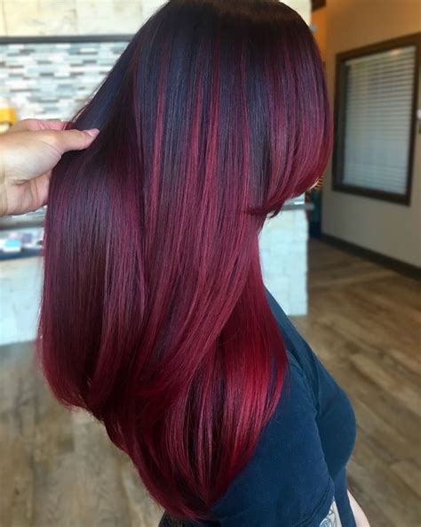 I Need This In 2020 Wine Hair Red Ombre Hair Burgandy Hair