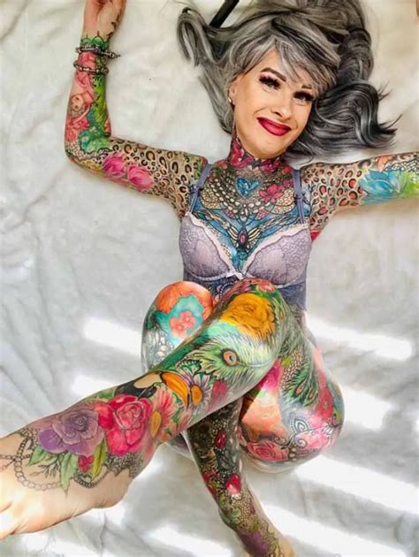 Woman 55 Whos Spent Over 40000 On Tattoos Gets Asked If Her Genitals Are Inked