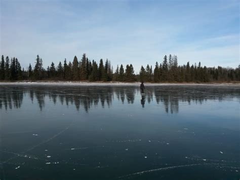 Clear Lake Becomes See Through Skating Rink Thanks To Perfect