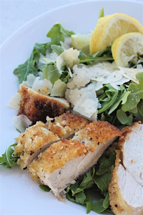 Preparation preheat oven to 450°f with rack in middle. Panko Lemon Chicken with Lemon Arugula Salad | Recipe ...