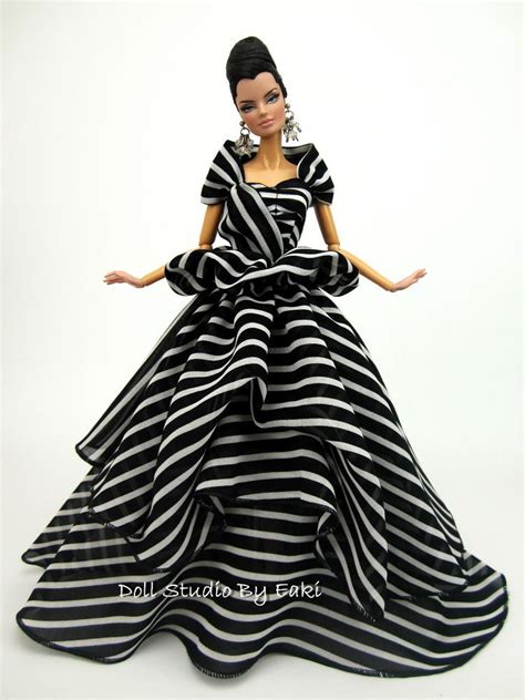 Chiffon Ball Gown Silkstone Barbie Fashion Royalty Candi Evening Dress