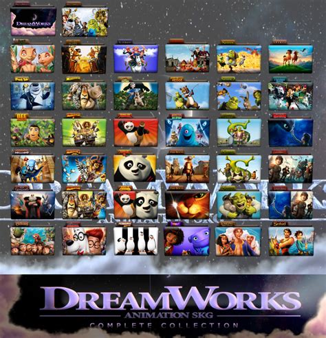 Dreamworks Animation Complete Folder Icon Pack By Wchannel On Deviantart