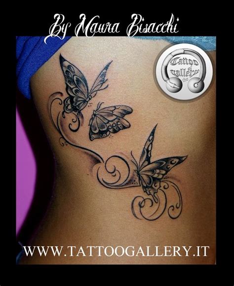 Tatuaggio Farfalle Sul Fianco Butterflies Tattoo By Resident Artist