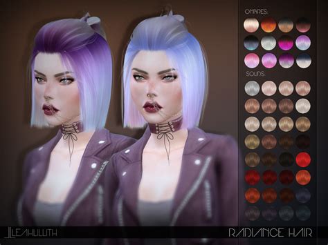 The Sims Resource Leahlillith Radiance Hair