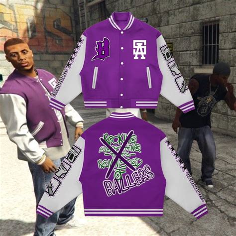 Retr Clothing Custom Gta Ballas Gang Varsity Jackets Ebay