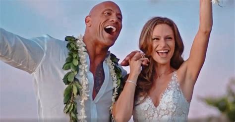 watch dwayne johnson and lauren hashian s wedding video popsugar celebrity