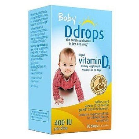 Chewable vitamins are generally regarded in addition to vitamin supplements, enriched foods are another way to increase the vitamin d in your child's diet. Baby Ddrops Liquid Vitamin D3 400 IU Dietary Supplement 90 ...