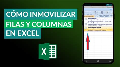 Cómo Inmovilizar Filas Y Columnas En Excel Inmovilizar Celdas Youtube