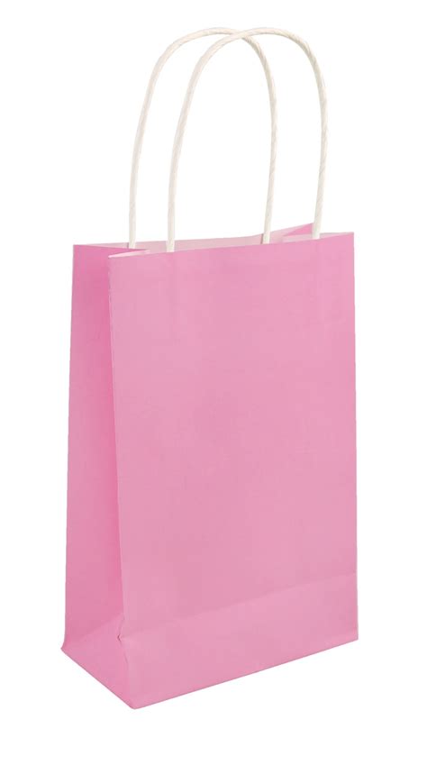 Baby Pink Paper T Bags Wholesale Party Bags