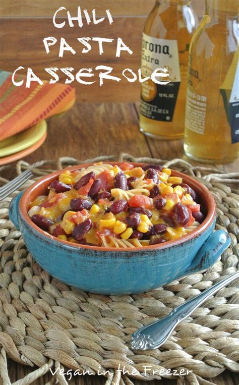 Allow the casserole to a simmer for about 30 minutes and then add the dry pasta. Vegan Chili Pasta Casserole | Food recipes, Chili pasta ...