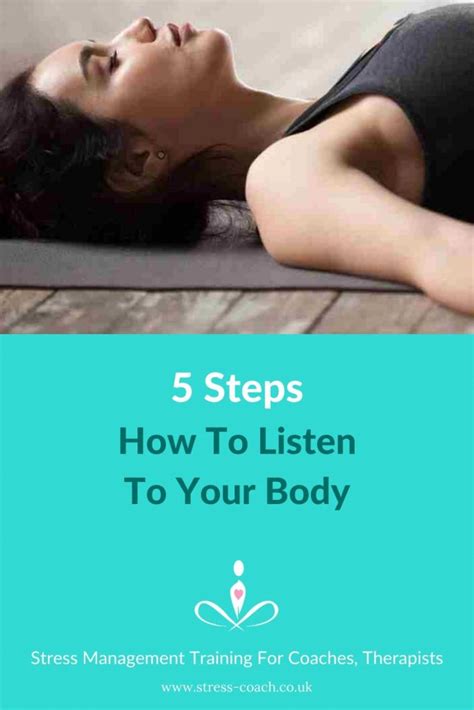 5 Steps How To Listen To Your Body Stress Coach Training