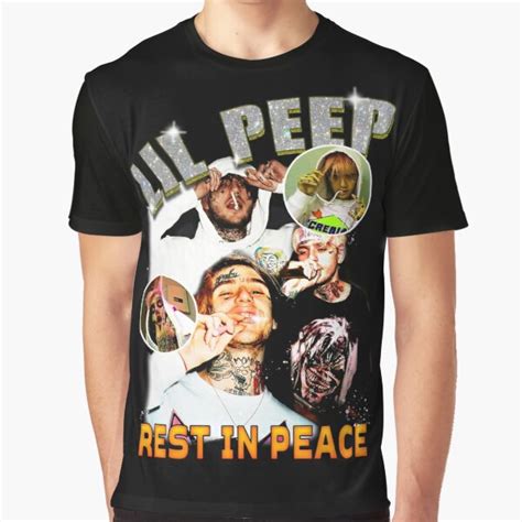 Lil Peep T Shirts Lil Peep Bootleg Tee Shirt Graphic T Shirt Rb1510