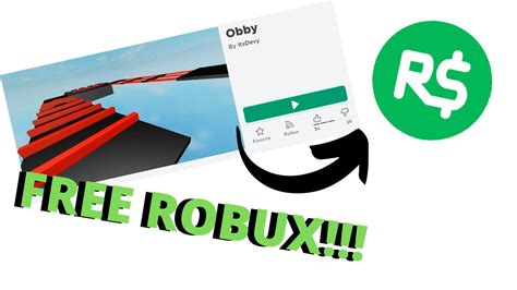 This Obby Can Give You Real Free Robux October 2019 Youtube