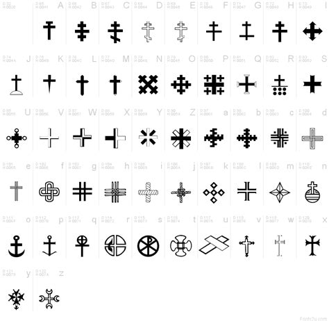 Christian Crosses Iii Font