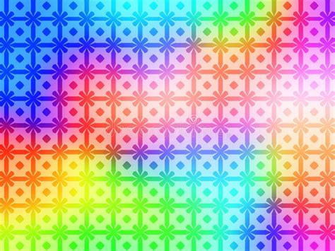 Geometric Rainbow Pattern Background Wallpaper Stock Illustration