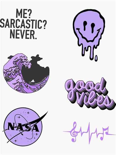 Purple Pack Sticker By Sifasunny In 2020 Aesthetic Stickers Bubble